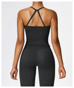 Load image into Gallery viewer, Strappy Breathable Push Up Performance Elite Sports Bra
