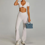 Load image into Gallery viewer, Luxurious Contoured Yoga Set Quick Drying Performance
