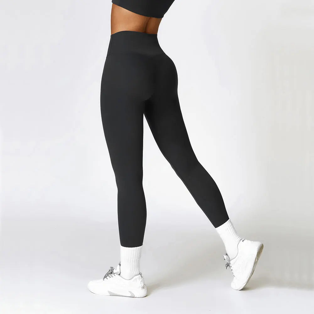 High Waist Contour Seamless Yoga Leggings With Performance