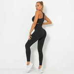 Load image into Gallery viewer, Seamless Contour Two Piece Yoga Set Performance Wear
