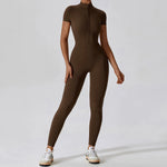 Load image into Gallery viewer, Seamless One Piece Yoga Bodysuit Zippered Breathable
