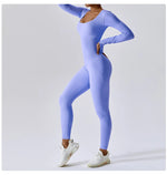 Load image into Gallery viewer, Seamless Contouring Yoga Bodysuit With Long Sleeves

