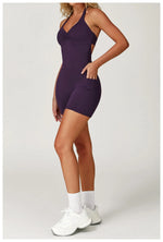 Load image into Gallery viewer, Contoured Seamless Performance Jumpsuit Set Polyester
