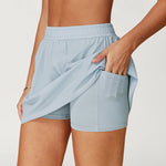 Load image into Gallery viewer, High Waist Contoured Breathable Yoga Short Skirt
