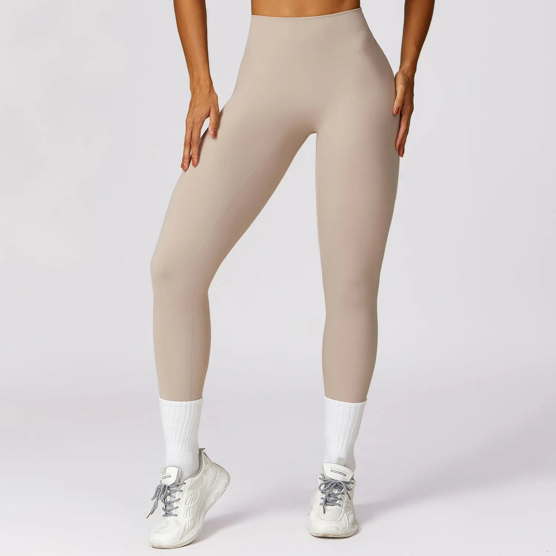 Luxurious High-Waist Contour Seamless Leggings Scrunch