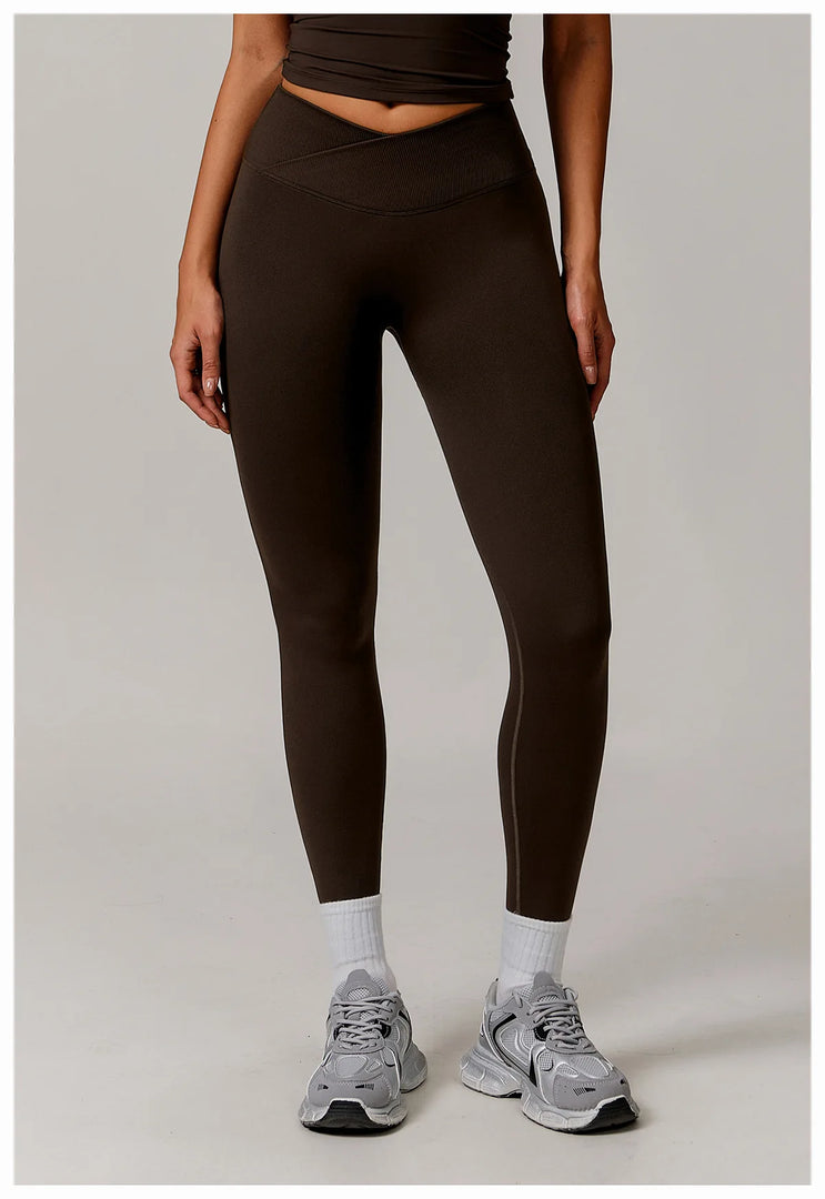 High Waist Contoured Seamless Leggings for Performance