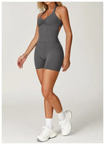 Load image into Gallery viewer, Contoured Seamless Performance Jumpsuit Set Polyester
