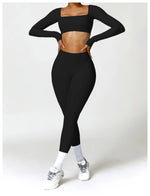 Load image into Gallery viewer, Luxurious High-Waist Contour Seamless Leggings Scrunch
