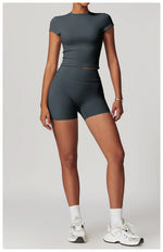 Load image into Gallery viewer, Luxurious Breathable High Waist Yoga Shorts For Running
