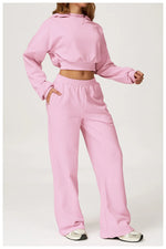 Load image into Gallery viewer, Luxurious 2 Piece Hooded Sweat Shirt Set Winter Wear Cotton
