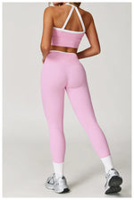 Load image into Gallery viewer, Luxurious Contour Seamless 2 Piece Athleisure Set Nylon
