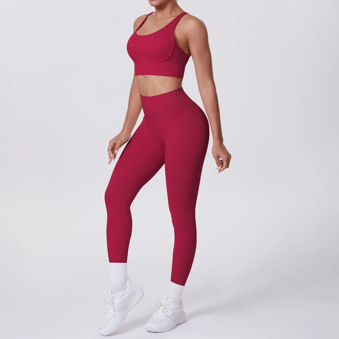 Ultra Luxe Contour Yoga Wear 2 Piece Leggings Nylon