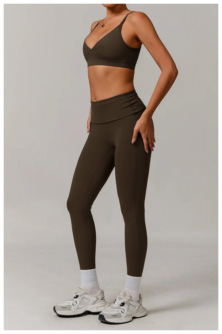 High Waist Contour Performance Leggings With Support