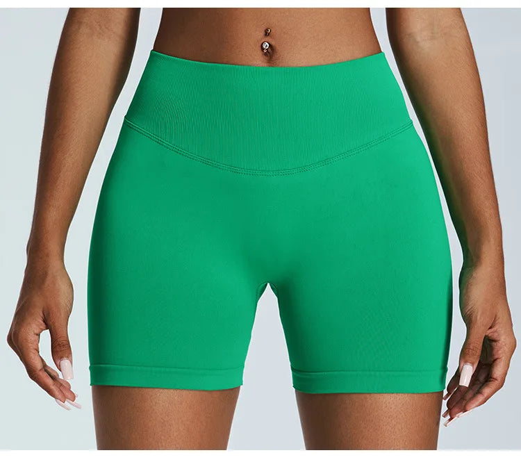 Luxuriant Seamless High Waist Sculpted Yoga Shorts