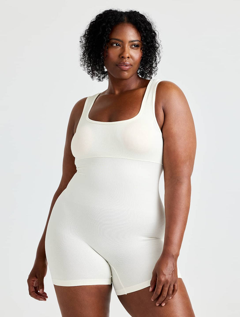 Snatch Them CocoaPlums! | Square Neck Shapewear Jumpsuit