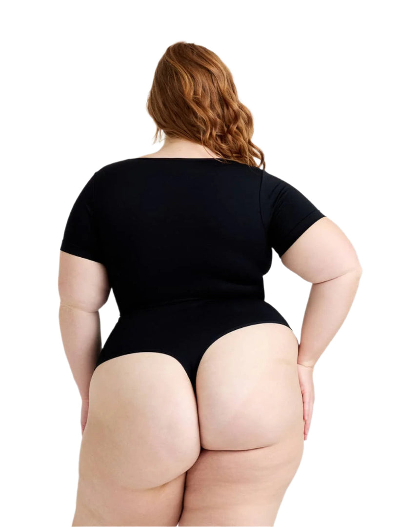 Snatch Them CocoaPlums! | Square Neck Thong Bodysuit