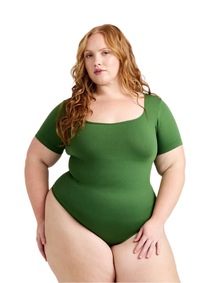 Snatch Them CocoaPlums! | Square Neck Thong Bodysuit