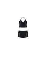 Load image into Gallery viewer, Aria + Marcella Halter Top &amp; Biker Shorts Matching Set
