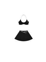 Load image into Gallery viewer, Diana + Pomona Color Block Matching Activewear Set - In Black
