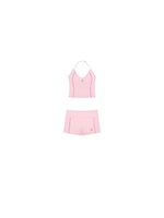 Load image into Gallery viewer, Aria + Marcella Halter Top &amp; Biker Shorts Matching Set
