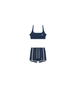 Load image into Gallery viewer, Ella + Mira Block Yoga Bra and Shorts Matching Set
