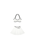 Load image into Gallery viewer, Diana + Pomona Color Block Matching Activewear Set - In White
