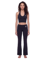 Load image into Gallery viewer, Severina &amp; Lucilla Halter Bra and Flared Yoga Activewear Matching Set - In Black
