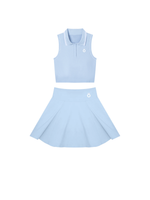 Load image into Gallery viewer, Vera + Livia Polo and Pleated Skirt Matching Sportswear Set
