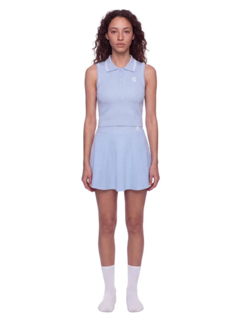 Vera + Livia Polo and Pleated Skirt Matching Sportswear Set