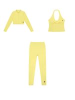 Load image into Gallery viewer, Albina + Arcadia + Honora Cropped Top and Jacket &amp; Leggings 3 Piece Yoga Matching Set

