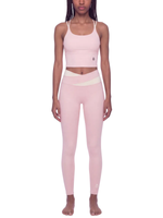 Load image into Gallery viewer, Tullia + Juno Color Block Top and Leggings Sports Matching Set - In Light Pink
