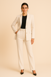 Women's Blazer Pants Suit Set Tailored Notch Lapel Two Piece