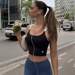 Load image into Gallery viewer, Tullia Block Yoga Tank Top - In Black &amp; Coffee
