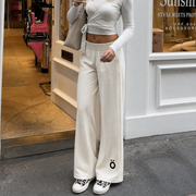 Virginia High Rise Wide Leg Pants - In Beige