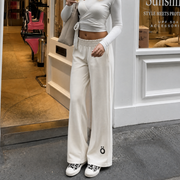 Virginia High Rise Wide Leg Pants - In Beige