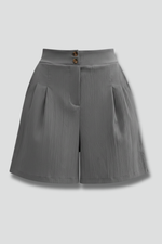 Load image into Gallery viewer, Women's Shorts High Waist Double Button Pleated Wide Leg Pocket Tailored Casual Style

