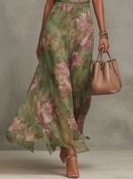 Load image into Gallery viewer, Women's Boho Green Maxi Dress for Formal Wedding Guest Style
