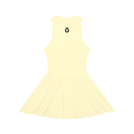 Load image into Gallery viewer, Selena Ruched Sleeveless Full-Zip Dress - In Pink, Light Yellow, &amp; Water Blue
