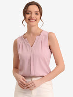Load image into Gallery viewer, Women's Blouses V Neck Sleeveless Relaxed Flowing Tank Top Style
