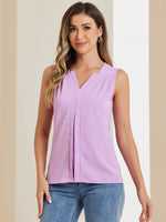 Load image into Gallery viewer, Women's Blouses V Neck Sleeveless Relaxed Flowing Tank Top Style
