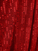 Load image into Gallery viewer, Women's Red Sequin Bodycon Mini Dress One Shoulder Draped Ruched Waist
