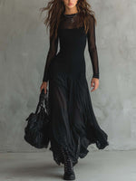 Load image into Gallery viewer, Raven | Elegant Black Going Out Dress for Black Tie Formal Style
