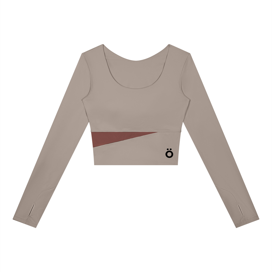 Celestia Panelled Long Sleeve Yoga T-Shirt