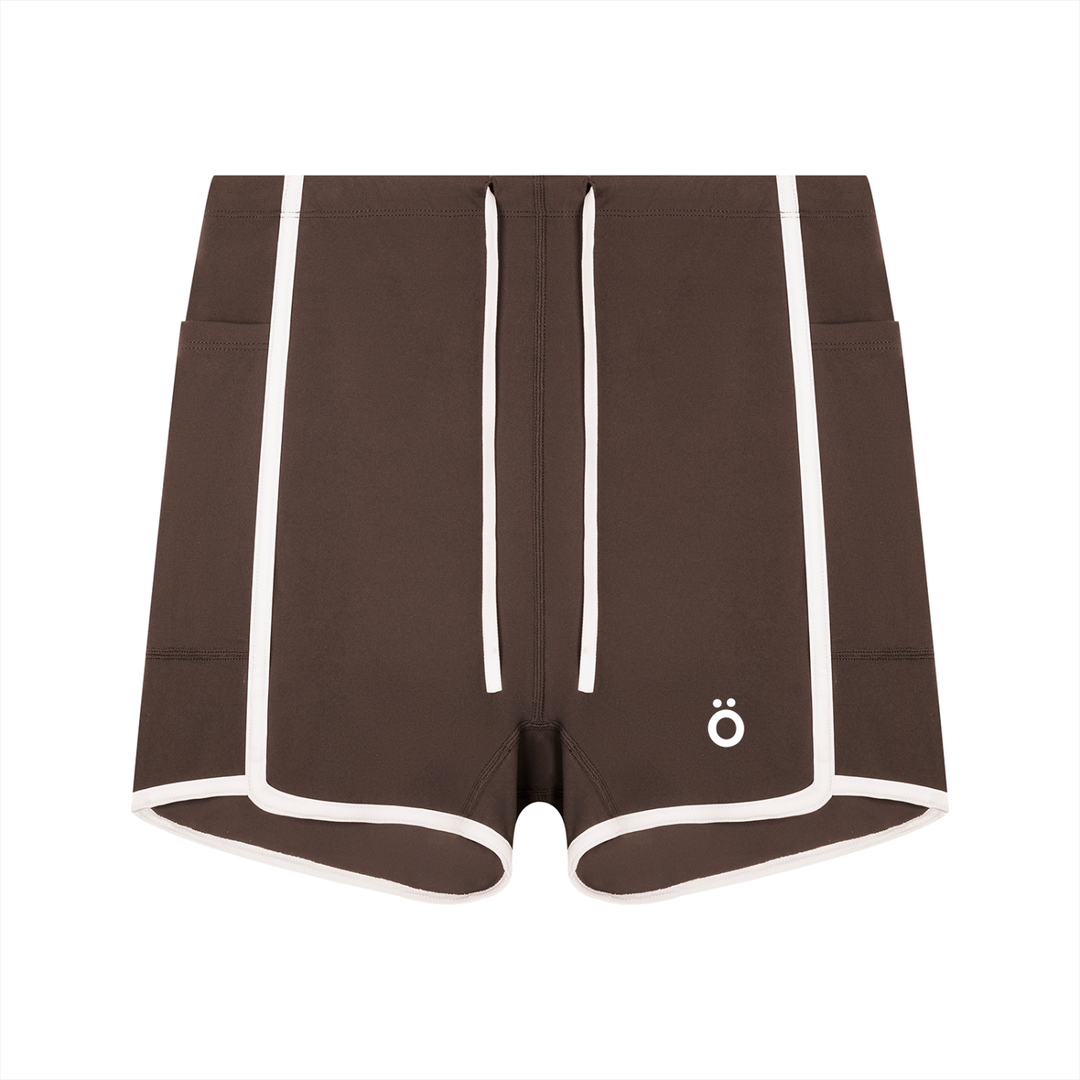 Mira High Rise Color Block Yoga Shorts