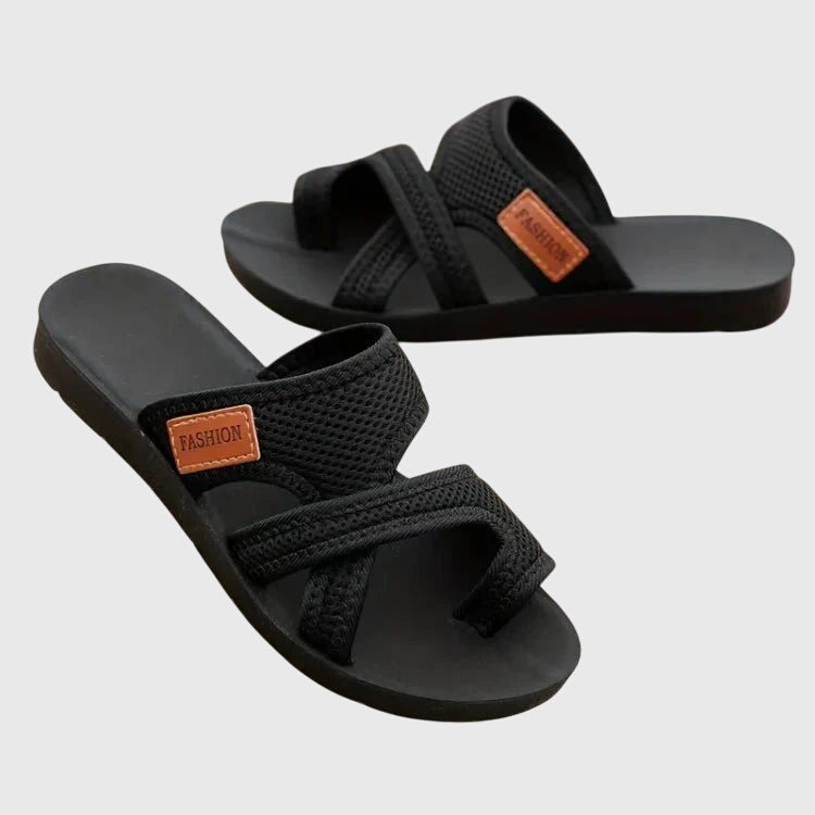 Women's Sandals Mesh Strap Platform Slip On Style