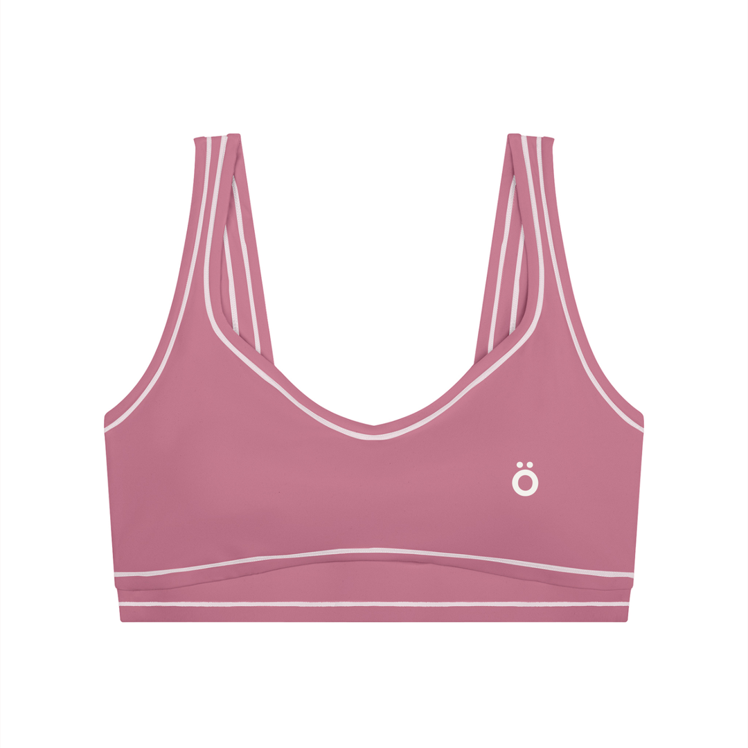 Servilia Topstitching Yoga Sports Bra