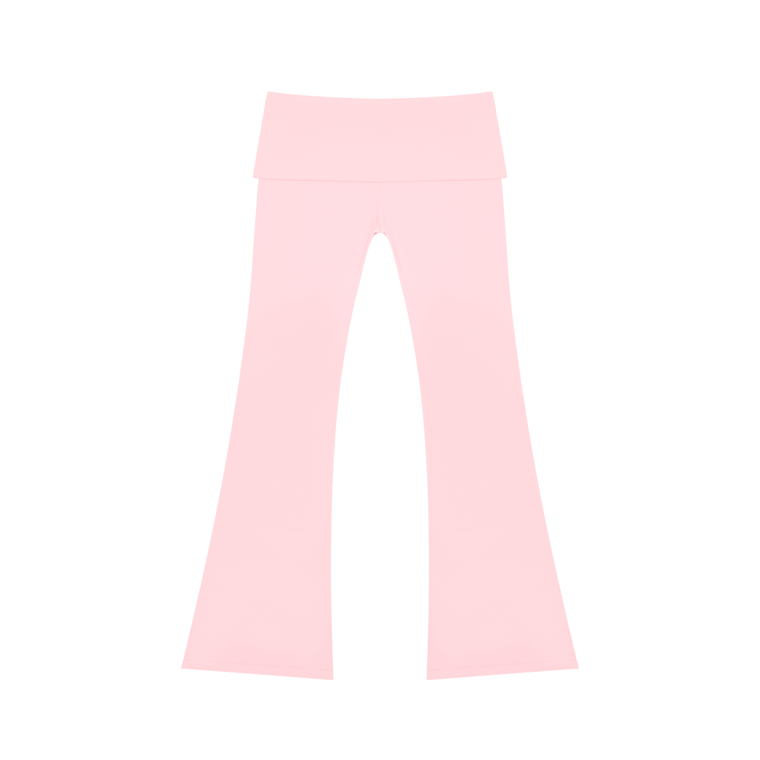 Women's High Rise Flared Yoga Pants - In Pink