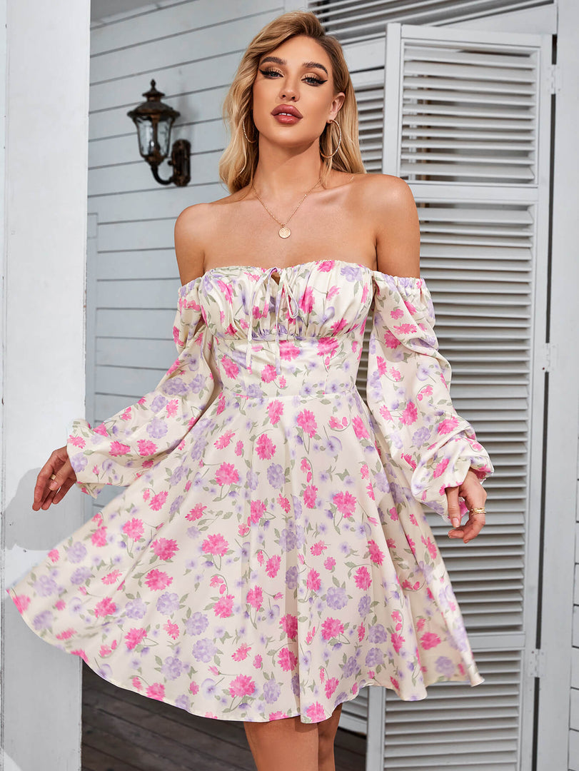 Tie Front Ditsy Floral Dress | Wedding Guest Dress, Vacation Dress