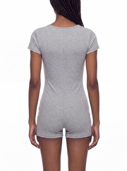 Claudia Dual-Function Cape Tie-Waist Romper