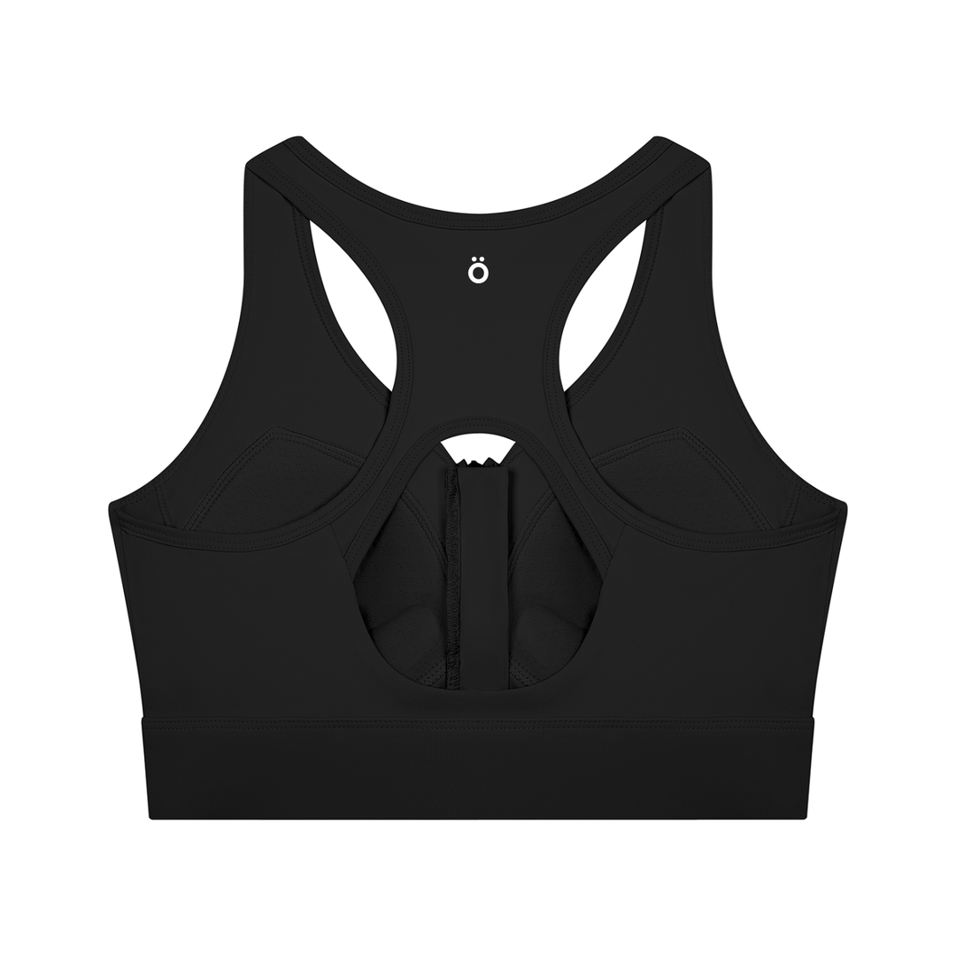 Priscilla Cropped Zip Yoga Sports Bra